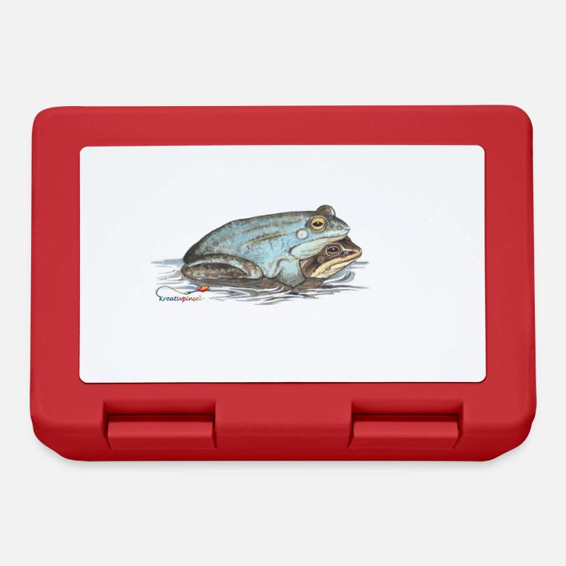 Grenouille lande - Boîte à goûter - rouge