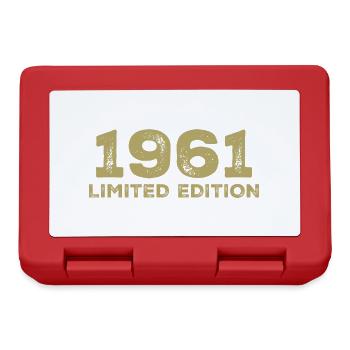 Cadeau D'anniversaire Nées En 1961 Vintage 1961 - Boîte à goûter - rouge - Devant