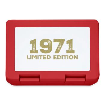 Geburtstagsgeschenk Jahrgang 1971 Jahrgang 1971 - Brotdose - Rot - Vorne