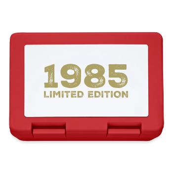 Geburtstagsgeschenk Jahrgang 1985 Jahrgang 1985 - Brotdose - Rot - Vorne