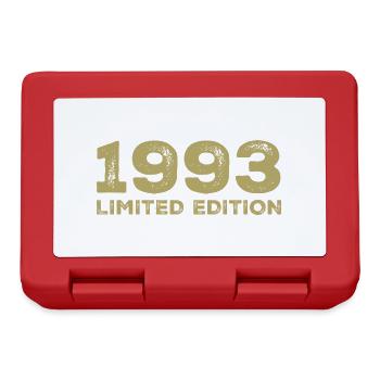 Geburtstagsgeschenk Jahrgang 1993 Jahrgang 1993 - Brotdose - Rot - Vorne