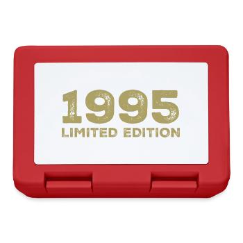 Geburtstagsgeschenk Jahrgang 1995 Jahrgang 1995 - Brotdose - Rot - Vorne