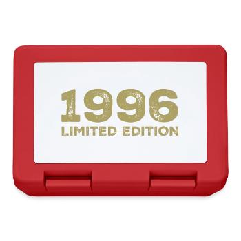 Geburtstagsgeschenk Jahrgang 1996 Jahrgang 1996 - Brotdose - Rot - Vorne