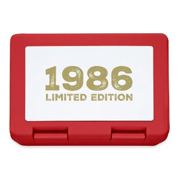 Birthday Gift Born In 1986 Vintage 1986 - Lunchbox - red - Front
