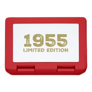 Geburtstagsgeschenk Jahrgang 1955 Jahrgang 1955 - Brotdose - Rot - Vorne