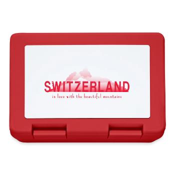 Montagnes de Suisse - Boîte à goûter - rouge - Devant