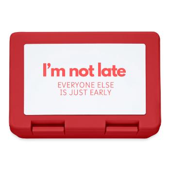 I'm Not Late! - Lunchbox - red - Front
