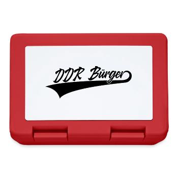 DDR BÜRGER OSTEN OSSI OSTDEUTSCHLAND - Brotdose - Rot - Vorne