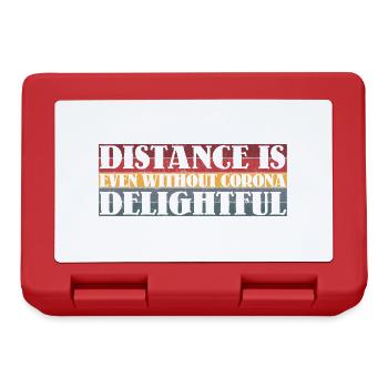 Distance is delightful - Lunchbox - red - Front