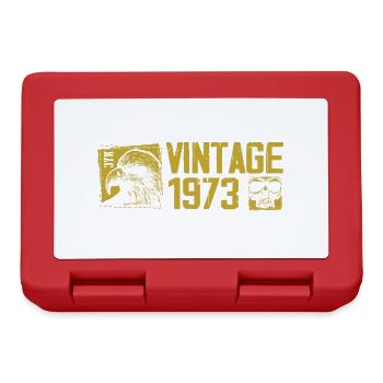 Vintage 1973 Retro Anniversary Gift 1973 - Lunchbox - red - Front