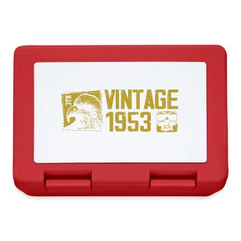 Jahrgang 1953 Retro Jubiläum Geschenk 1953 - Brotdose - Rot - Vorne
