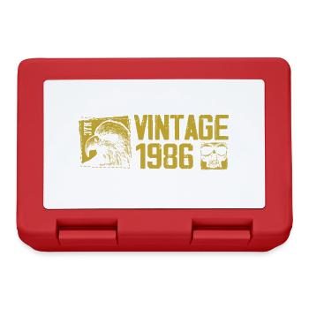 Vintage 1986 Retro Anniversary Gift 1986 - Lunchbox - red - Front