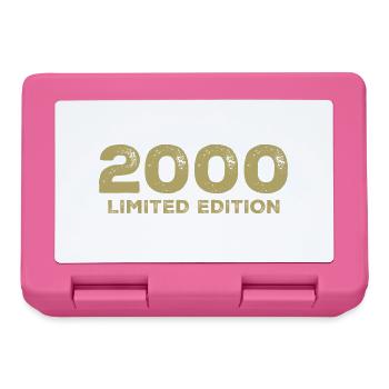 Geburtstagsgeschenk Jahrgang 2000 Jahrgang 2000 - Brotdose - Pink - Vorne