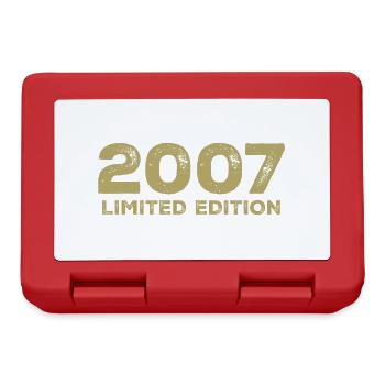 Cadeau D'anniversaire Nées En 2007 Vintage 2007 - Boîte à goûter - rouge - Devant