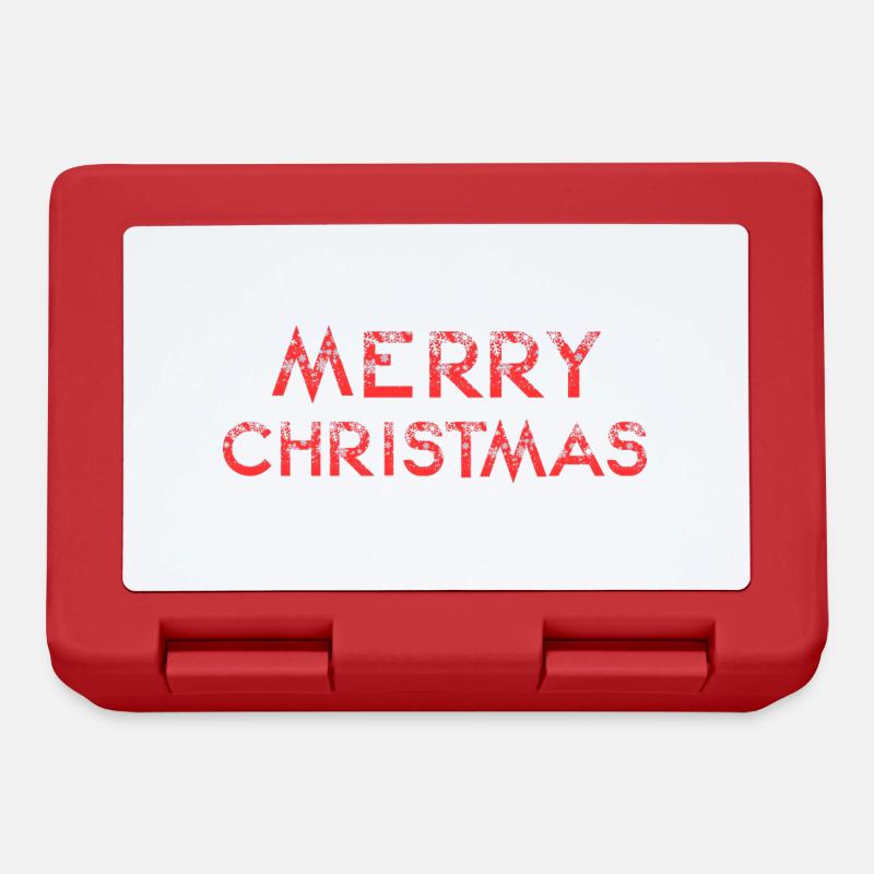 Merry Christmas - Brotdose - Rot