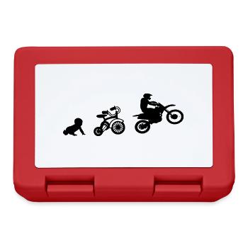 Motocross in view from an early age - Lunchbox - red - Front