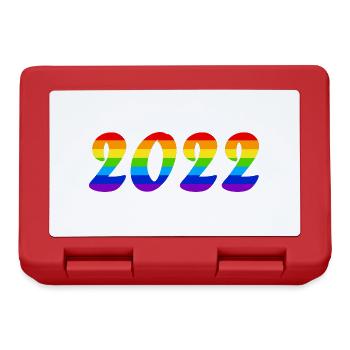 LGBTQ Nationalmannschaft Fußball Weltmeister - Brotdose - Rot - Vorne