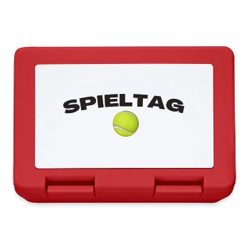 Spieltag Tennis - Brotdose - Rot - Vorne