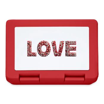 ❤️ LOVE love LOVE ❤️ Love is everything - Lunchbox - red - Front