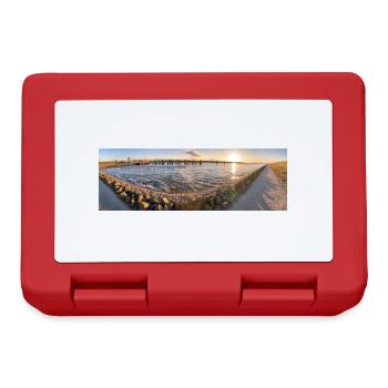Panorama Sunset Husum - Lunchbox - red - Front