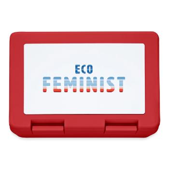 Eco Feminist | Warming Stripes - Brotdose - Rot - Vorne