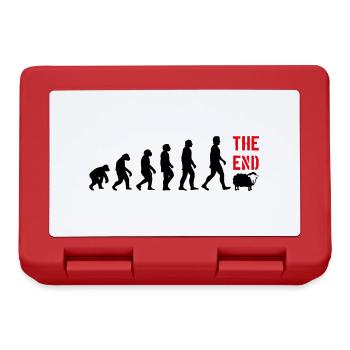 EVOLUTION MENSCH LUSTIG WITZIG DARWIN - Brotdose - Rot - Vorne
