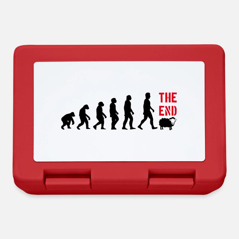 ÉVOLUTION HUMAN FUNNY FUNNY DARWIN - Boîte à goûter - rouge