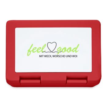 feelgood inderpfalz GRÜN WWW - Brotdose - Rot - Vorne