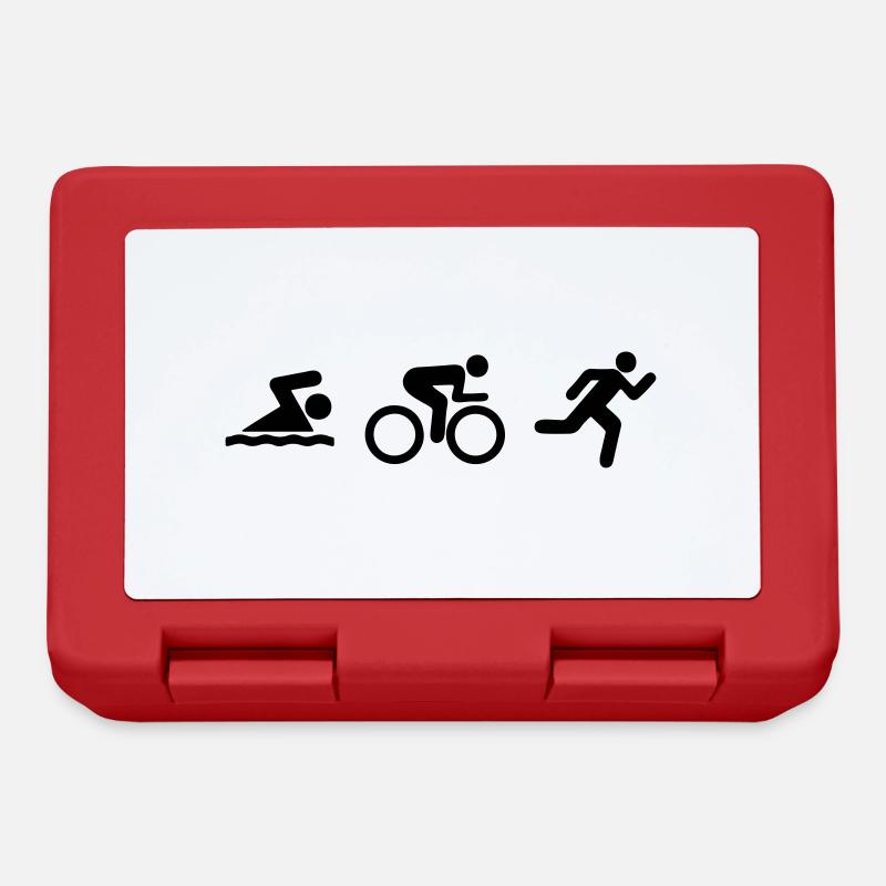triathlon - Brotdose - Rot