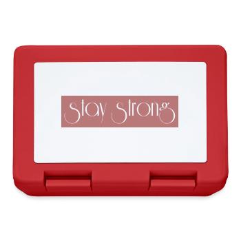 stay strong - Brotdose - Rot - Vorne