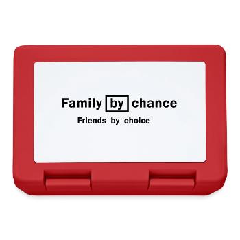 family by chance friends by choice T-shirts - Lunchbox - red - Front
