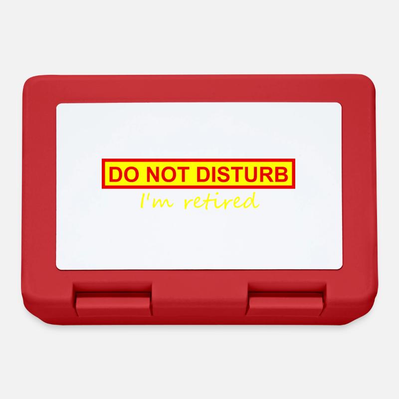 Ne dérangez pas, je suis à la retraite - Boîte à goûter - rouge