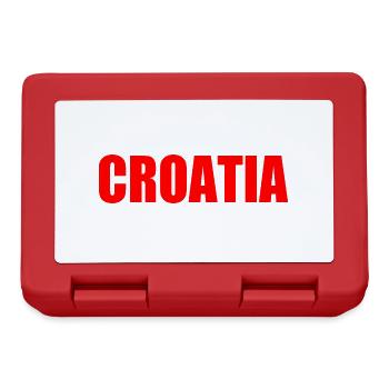 Croatie (Hrvatska) - Boîte à goûter - rouge - Devant
