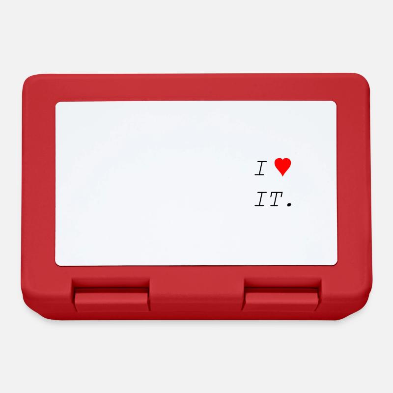 JE L’AIME - Boîte à goûter - rouge