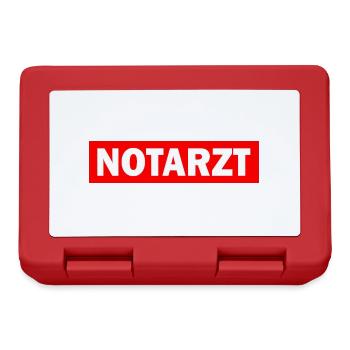Notarzt - Brotdose - Rot - Vorne