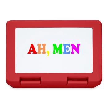 Ah men - Boîte à goûter - rouge - Devant
