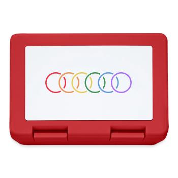 lgbt identität regenbogen human - Brotdose - Rot - Vorne