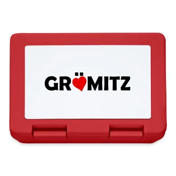 Grömitz - Ostsee - Schleswig Holstein - Ostseebad - Brotdose - Rot - Vorne