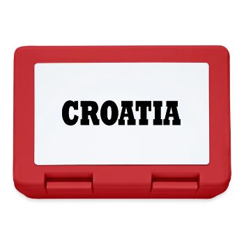 Croatie (Hrvatska) - Boîte à goûter - rouge - Devant