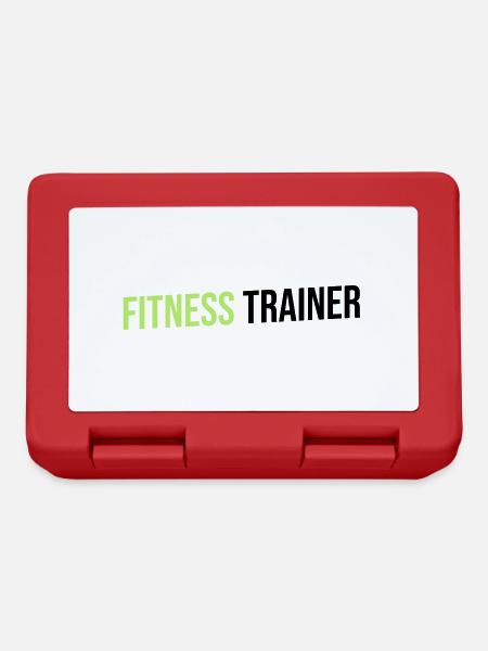 fitness trainer green black - Lunchbox - red