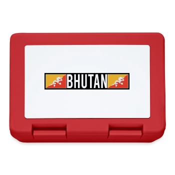 Bhutan flag gift - Lunchbox - red - Front