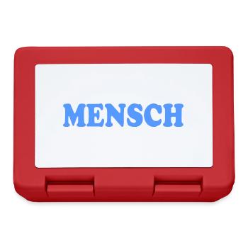 Mensch - Brotdose - Rot - Vorne