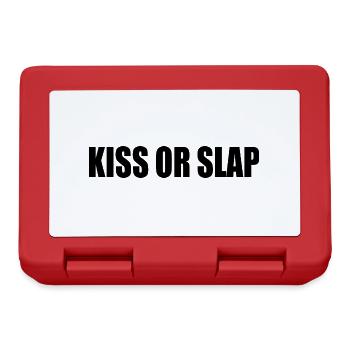 Kiss or slap - Lunchbox - red - Front