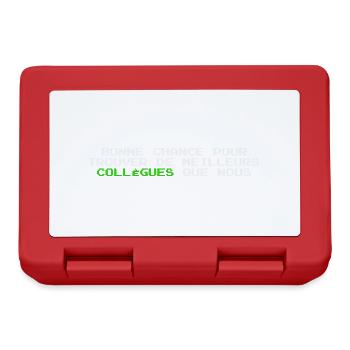 Cadeau depart collegue de travail humour Homme - Boîte à goûter - rouge - Devant