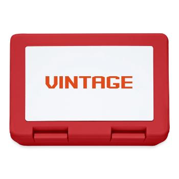 Vintage - Boîte à goûter - rouge - Devant