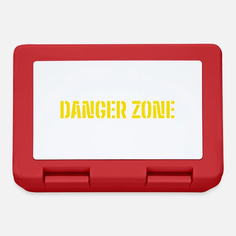 DANGER ZONE - Lunchbox - red