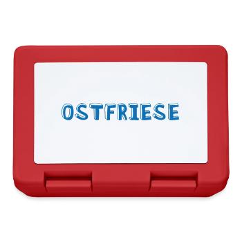 Ostfriese - Brotdose - Rot - Vorne