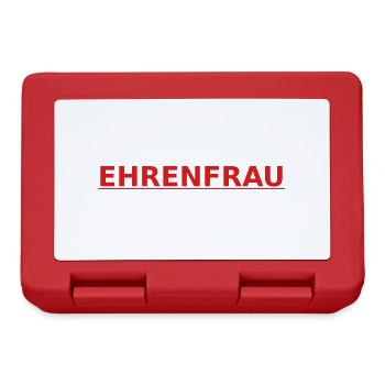 Ehrenfrau rot - Brotdose - Rot - Vorne