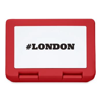 #London England Hauptstadt - Brotdose - Rot - Vorne