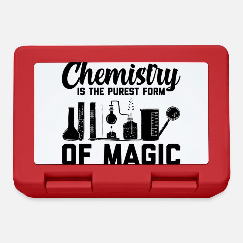 Profs de chimie | Chimiste don de scientifiques - Boîte à goûter - rouge